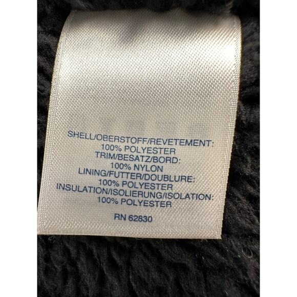 LANDS' END UNISEX READ PLAID VEST W/HOODY SHERPA LINED Size Small PERFECT! - Picture 16 of 16